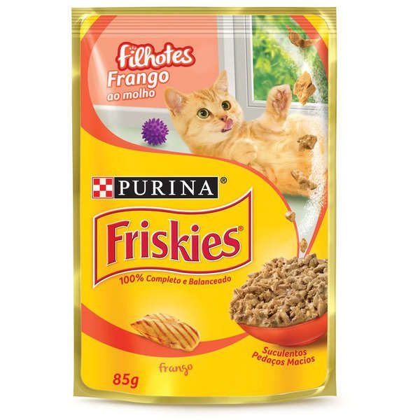 Ração Úmida Nestlé Purina Friskies Sachê Para Gatos Filhotes - 85 gr