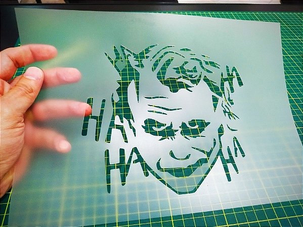 Stencil Coringa / Joker para Aerografias