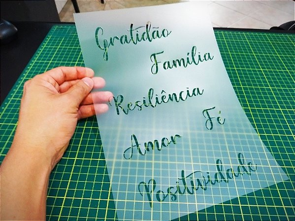 Stencil Palavras Positivas / Motivacionais