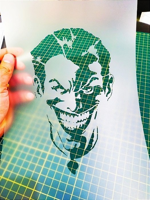 Stencil Coringa / Joker para Aerografias