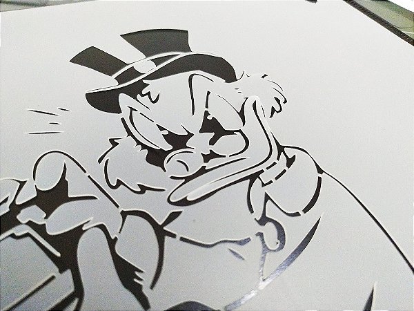 Stencil Tio Patinhas Para Aerografias