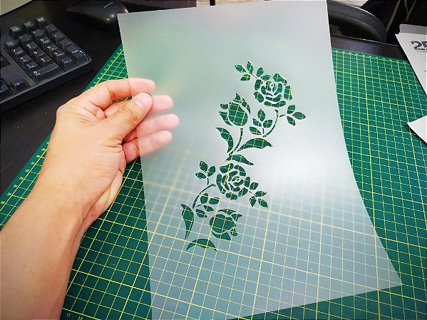 Stencil Flores para Pinturas