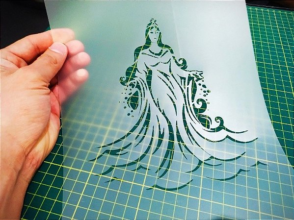 Stencil Yemanjá / Iemanjá para Pinturas