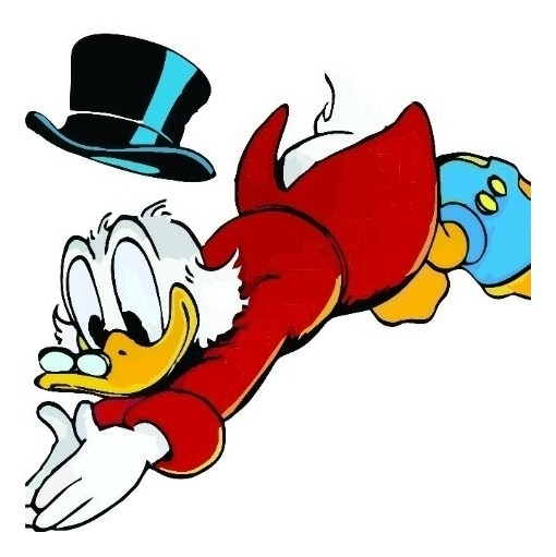 Stencil Tio Patinhas Multicamadas para Pinturas