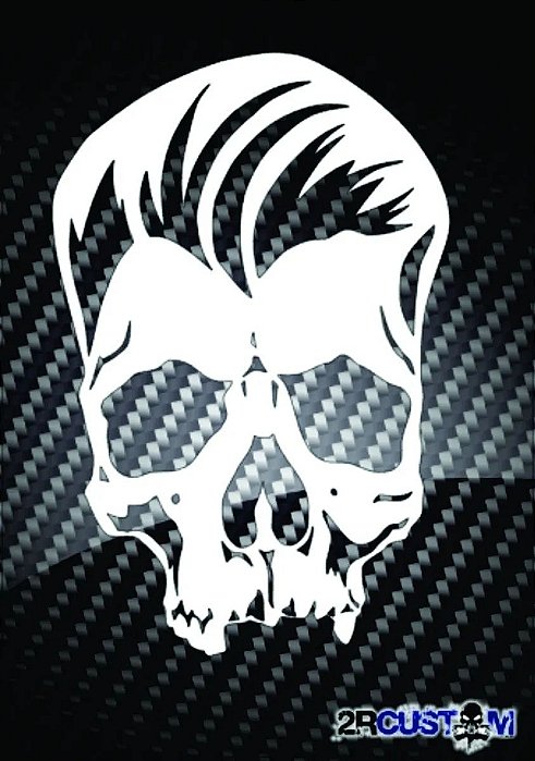 Molde Stencil Caveira Para Pinturas e Aerografias - 2R06