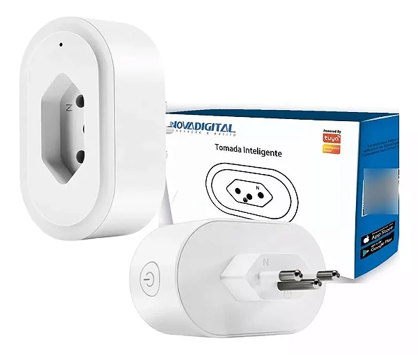Tomada Inteligente Smart Wifi C/ Medição Consumo Alexa - 12903