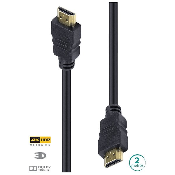 CABO HDMI 2 METROS VINIK 2.0 4K - 12871