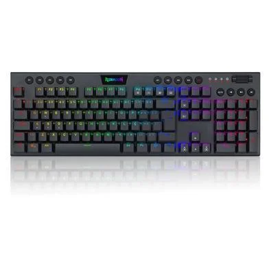TECLADO MECANICO REDRAGON HORUS RGB SLIM SWITCH MARROM - 13036