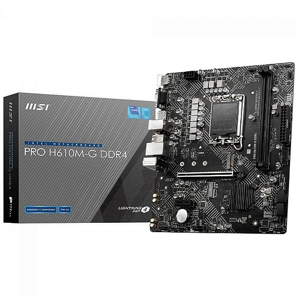 PLACA MAE MSI H610M-S PRO DDR4 LGA 1700 MATX M.2 HDMI - 13041