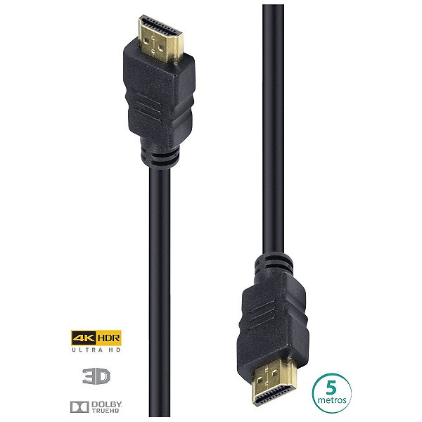 CABO HDMI 5 METROS 2.0 VINIK 3D 4K H20-5 - 13054