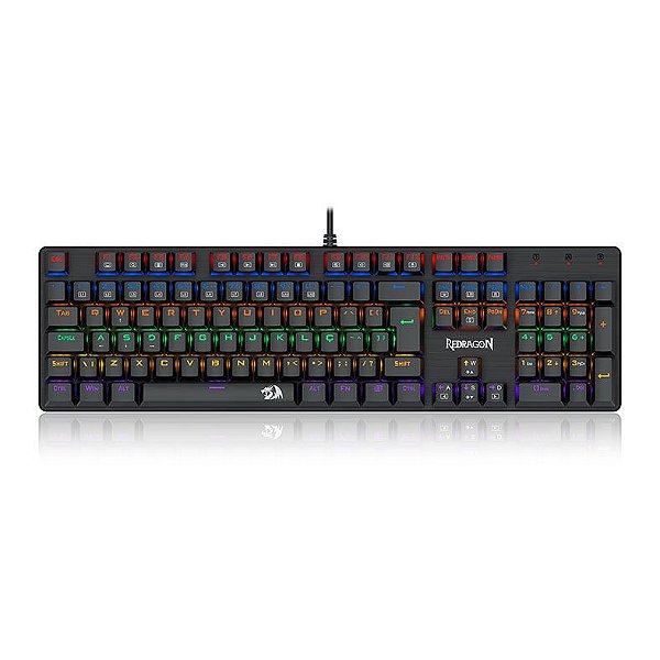 TECLADO MECANICO GAMER REDRAGON VALHEIM RAINBOW SWITCH MARROM - 13060