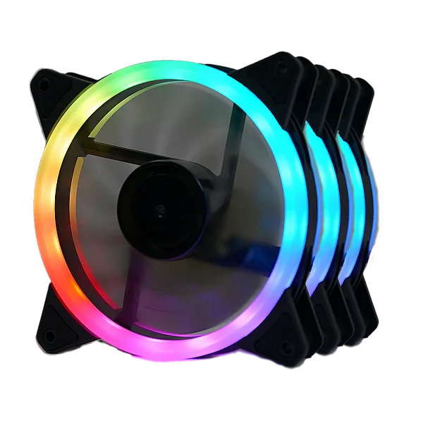 KIT FAN REDRAGON 3 FANS RGB 12CM GC-F011 - 13199