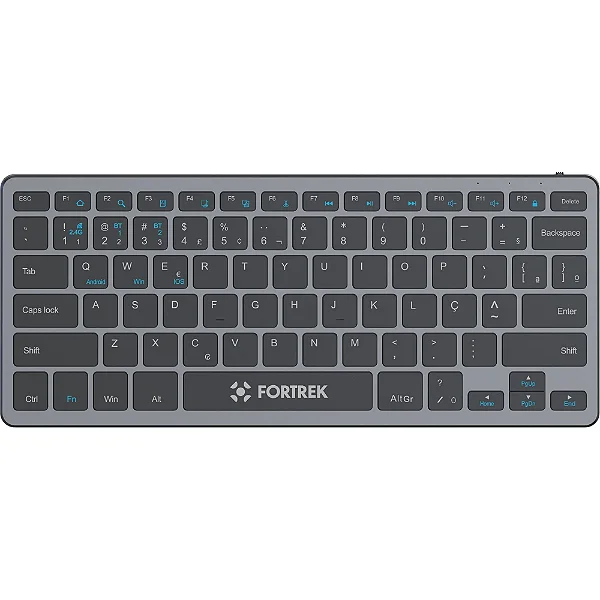 TECLADO BLUETOOTH FORTREK COMPACTO RECARREGAVEL KB11 - 13506