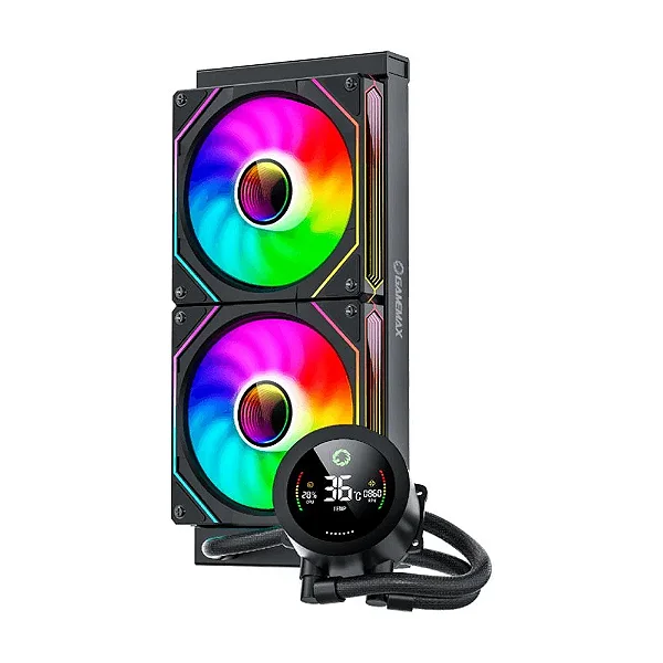 WATER COOLER GAMEMAX ICEBURG 240MM RGB DISPLAY DIGITAL ARGB - 13544