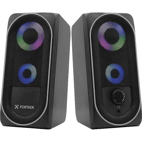 CAIXA DE SOM FORTREK BLACKHAWK RGB USB 6W - 13578