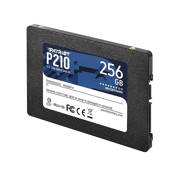 SSD PATRIOT 256GB SATA 3 2,5" 500/400MB GRAVACAO/LEITURA - 13662