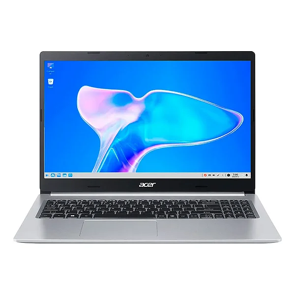 Notebook Acer Aspire 5 A515-45-R1AC, AMD Ryzen 5 5500U, 15.6" FHD IPS 8GB DDR4, 256GB SSD NVMe Prata