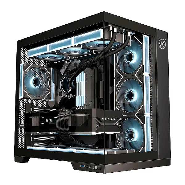 GABINETE KALKAN ASGARD PRETO SEM FAN KLK00040 - 13873