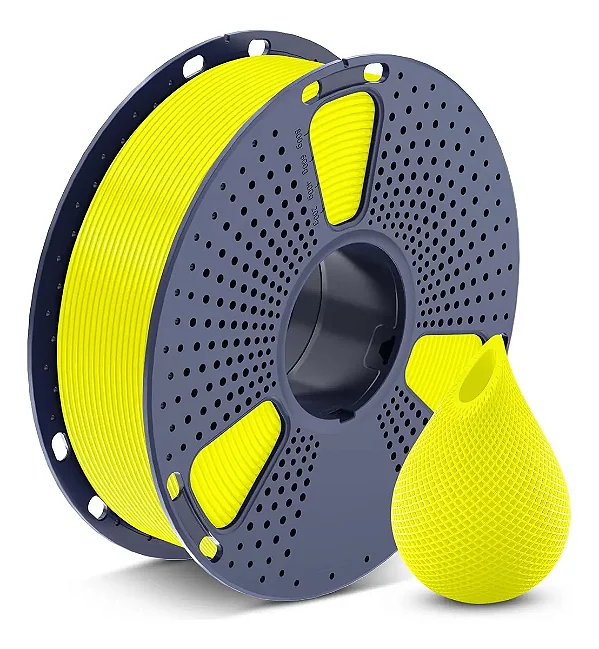 Filamento PETG Sunlu Amarelo Brilhante de 1.75" e 1 kg
