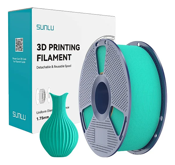 Filamento PLA Sunlu 1.75mm Verde Menta 1kg