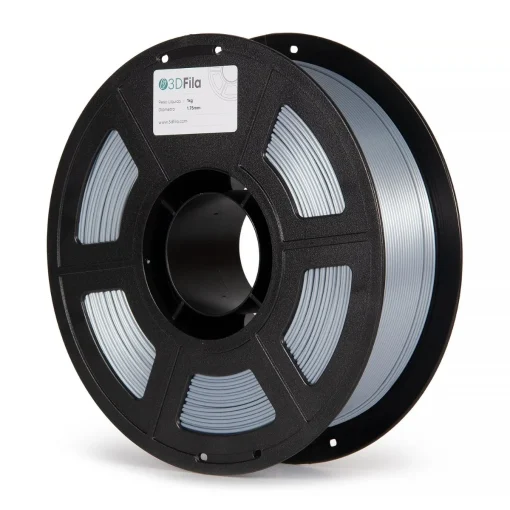 Filamento 3DFila PLA Silk Prata 1,75mm 1kg