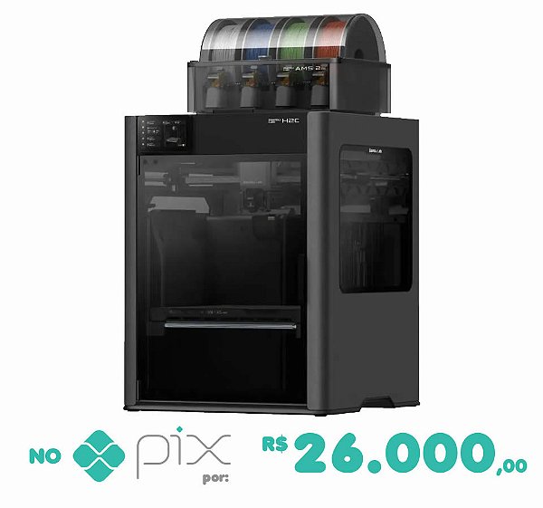 Impressora 3D Bambu Lab H2C Combo AMS 2 Pro