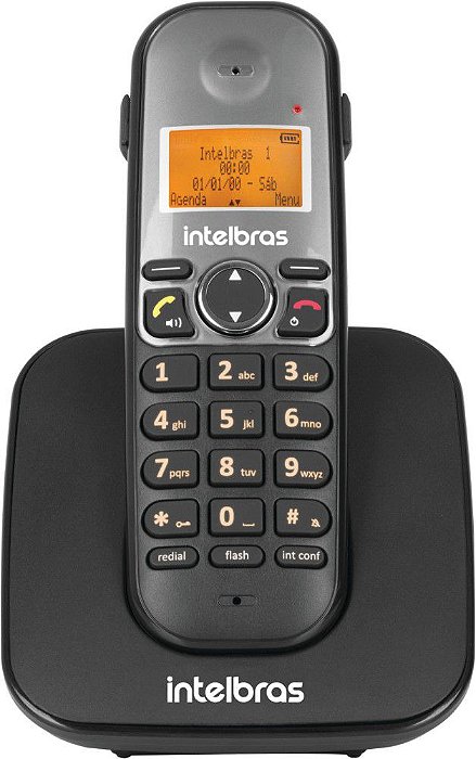 Telefone Ramal Sem Fio Digital Intelbras Preto Ts 5121Para P