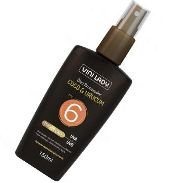 Óleo Bronzeador Coco E Urucum Fps6 150ml Vini Lady