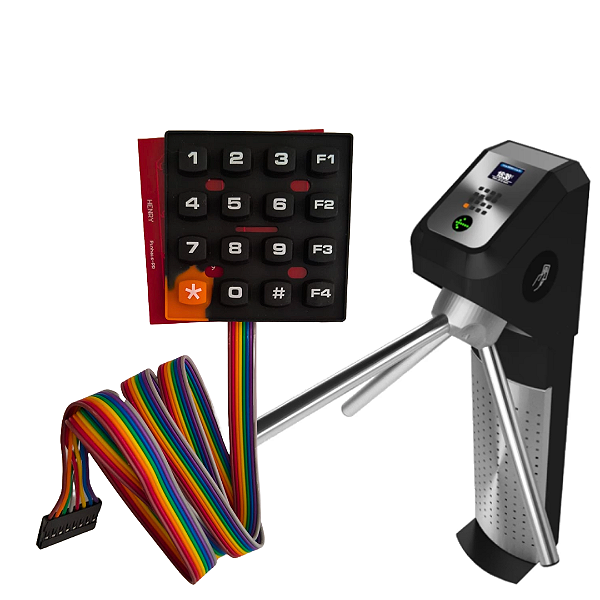 Teclado Completo da Catraca Henry 8x