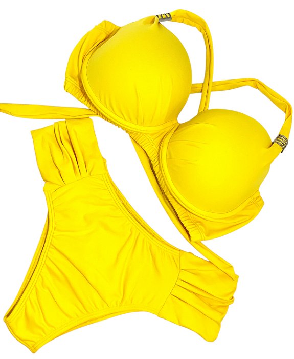 conjunto biquíni borboleta fio dental, bojo meia taça, alças largas com três formas de uso