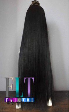 Aplique tic tac Preto liso   - 75cm
