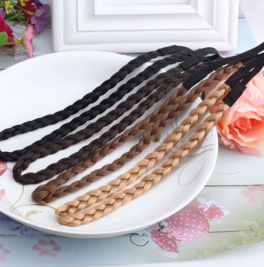 Tiara de  trancinha com elástico Varias cores
