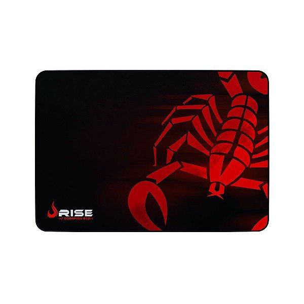 Mousepad Rise Gaming Scorpion Red Grande Borda Costurada RG-MP-05-SR