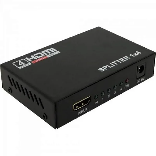 Splitter Distribuidor Hdmi 1x4 Full Hd 1.4 3d 1080p