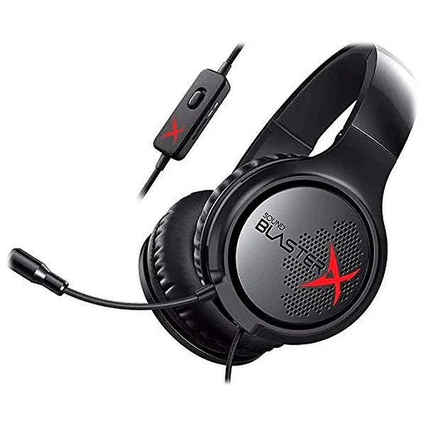 Headset Gamer Creative Labs Sound Blaster X Pro-Gaming H3 Preto