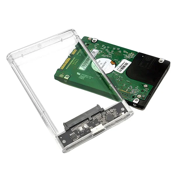 Case Gaveta Para Hd Externo Transparente YPH-30 Verde