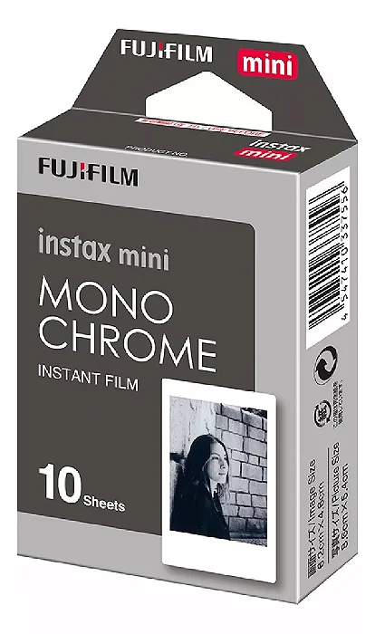 Filme Instantâneo Fujifilm Instax Mini Mono Chrome Com 10 Fotos