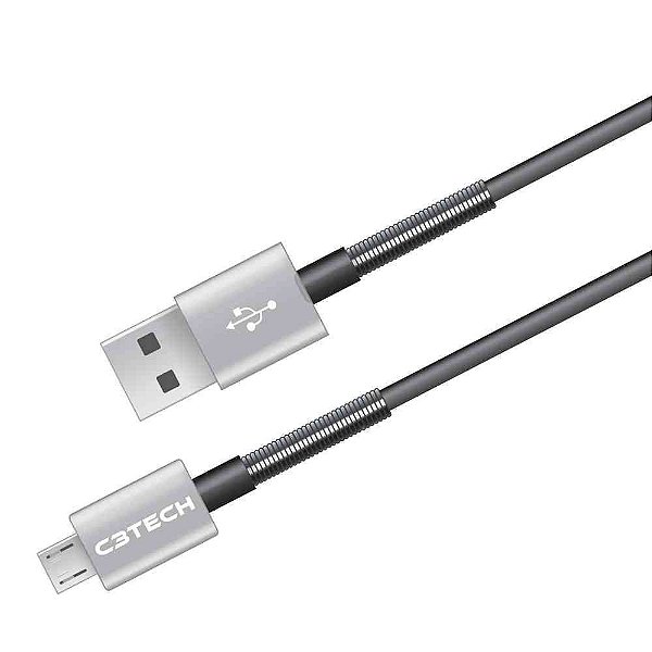 Cabo USB-Micro USB C3Tech CB-1000GY 1.5M Reversivel