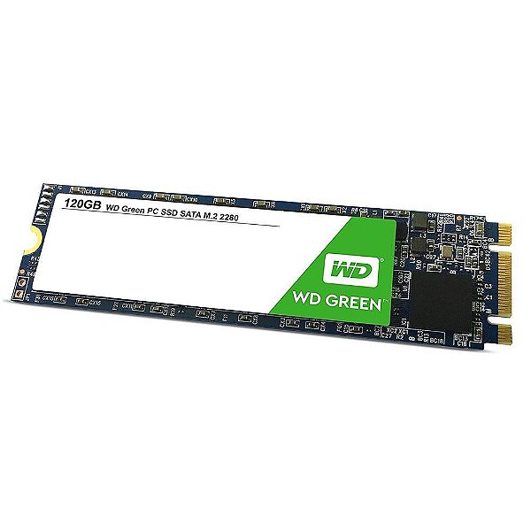 SSD M.2 2280 WD Green 120GB Leitura 545MB/s WDS120G2G0B