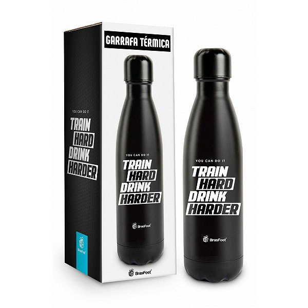 Garrafa Térmica Metal Neo 500 Ml Brasfoot - Train Hard Drink