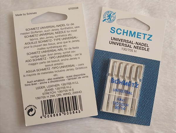 Agulha Schmetz - Bordado e Costura - Pacote com 10 unidades