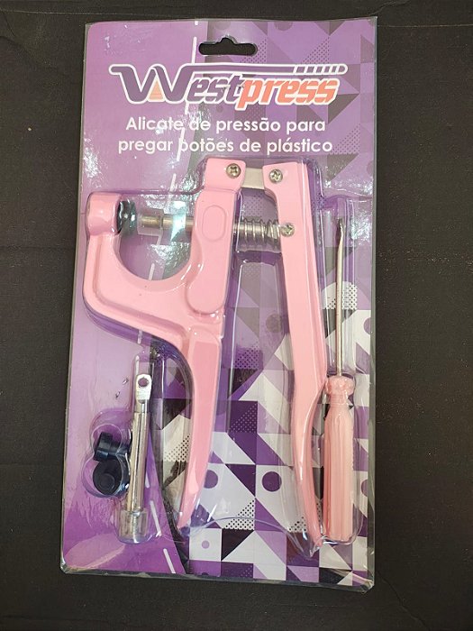 Alicate De Pregar Botões Plástico Ritas De Pressão - WESTPRESS