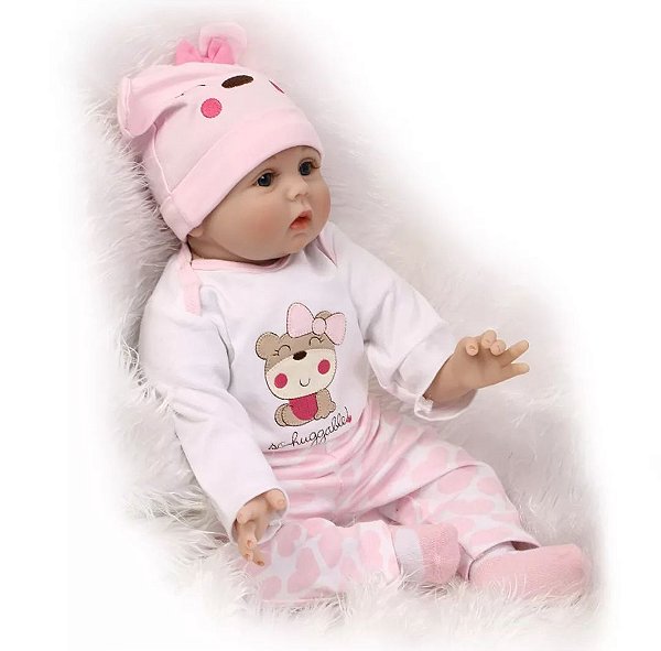 Bebe Reborn Menina 48 cm com Mamadeira, Corpo de Pano - LS Briquedos \u0026  Importados Brasil, Bebê Reborn, Melhor Preço do Brasil, Melhor Presente  para Meninas,Melhor Presente todo tempo.