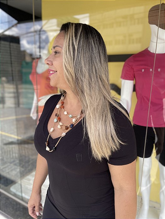 Vestido Breja Copo Contorno - Preto