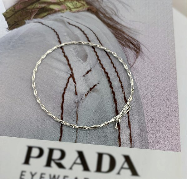 Bracelete Ondulado Prata 925