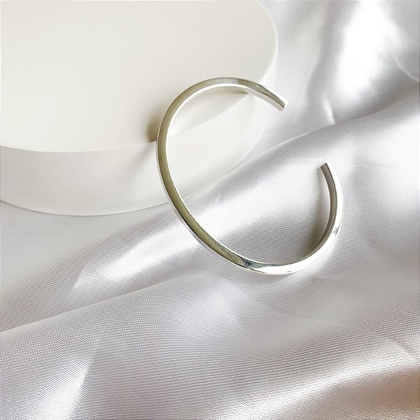 Bracelete Quadrado 4mm em Prata 925