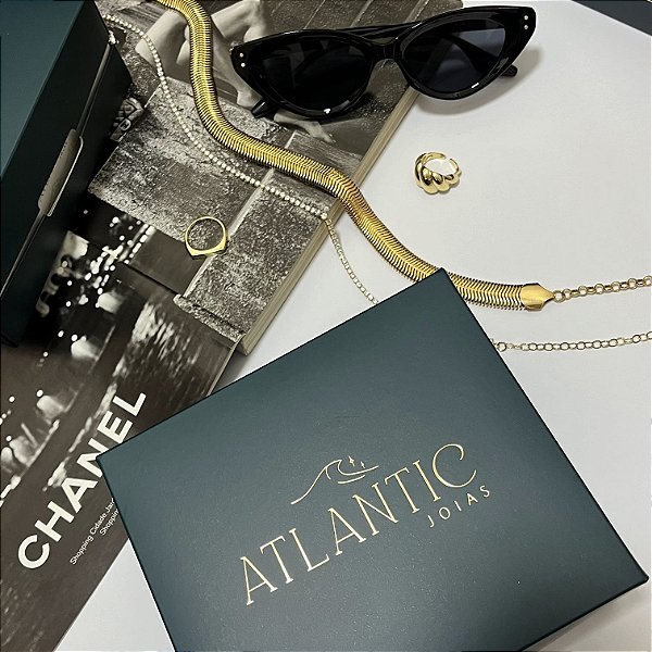 Caixa Para Presente Atlantic Joias
