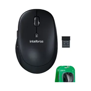 MOUSE INTELBRAS MSI 200 SEM FIO PRETO BLISTER