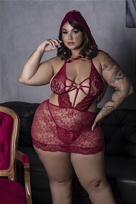 Ref.: 03081 FANTASIA EROTICA PLUS SIZE CHAPEUZINHO VERMELHO