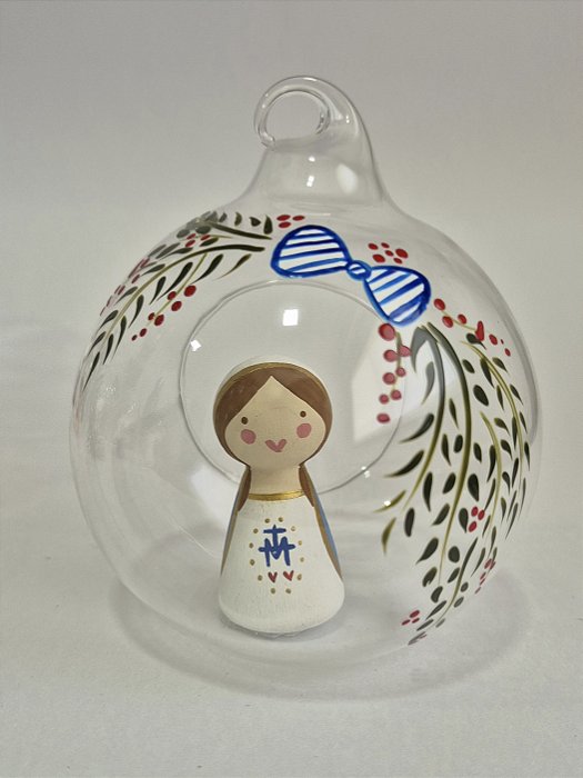 BOLA DE NATAL DE VIDRO + NOSSA SRA. DAS GRAÇAS